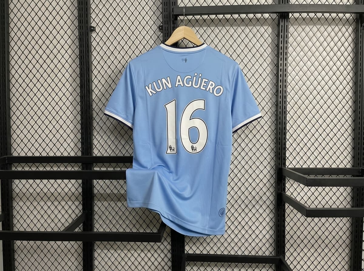 2013-14 Aguero Manchester City Home Kit