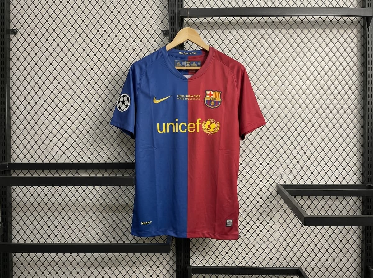 2008-09 Messi Barcelona Home Kit 2