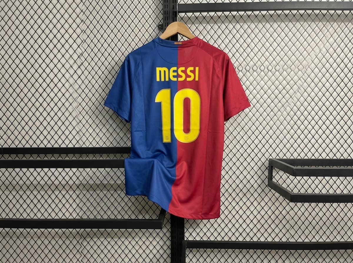 2008-09 Messi Barcelona Home Kit