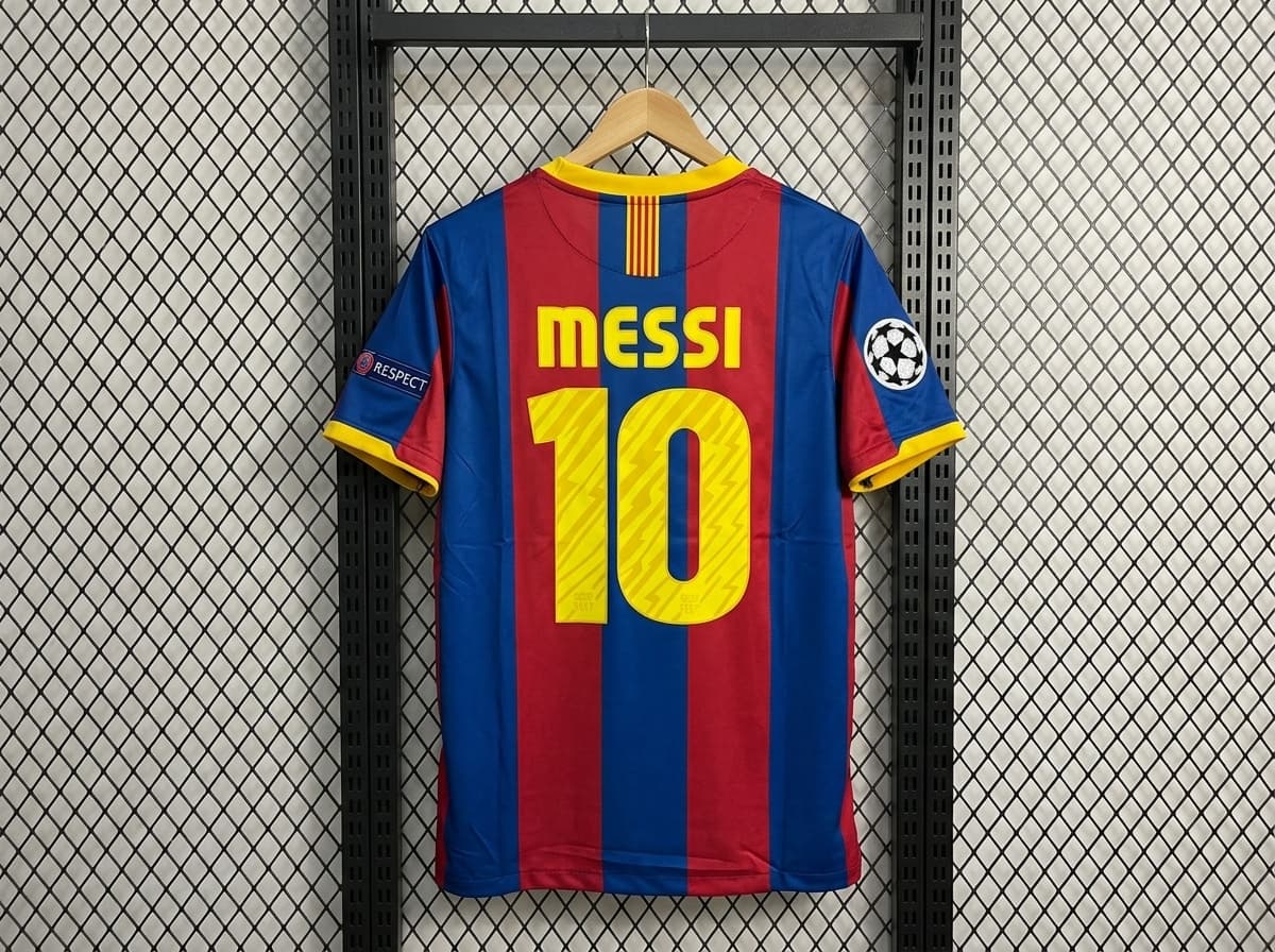 2010-11 Messi Barcelona Home Kit